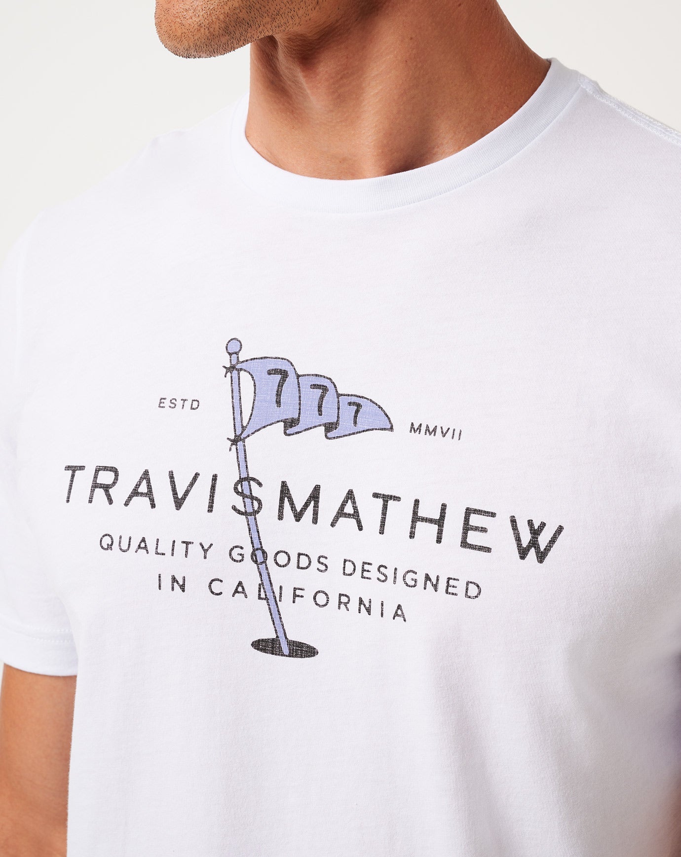 White Travis Mathew Worth A Shot Tee