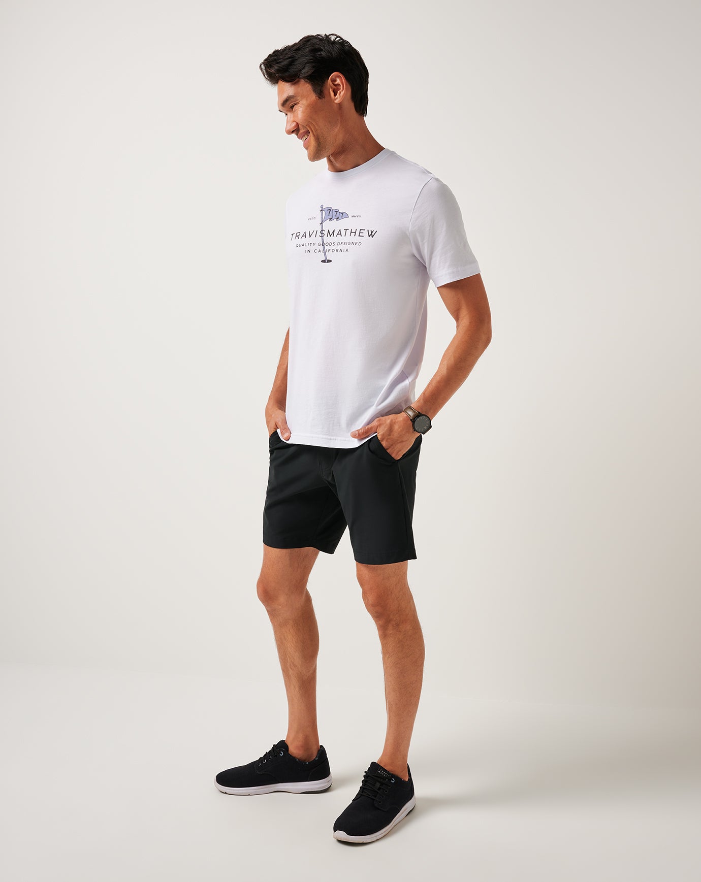 White Travis Mathew Worth A Shot Tee