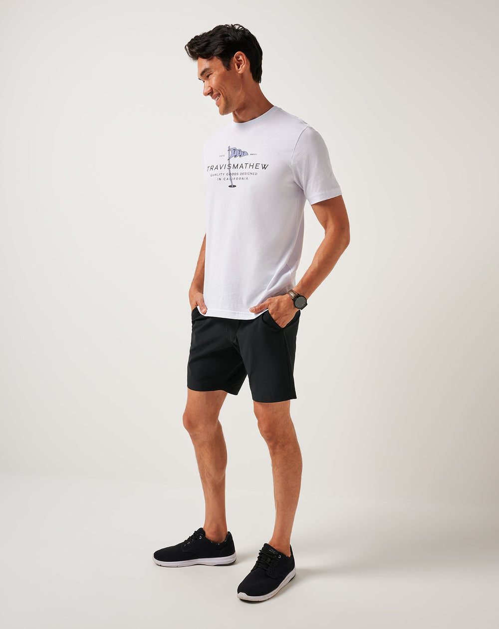 White Travis Mathew Worth A Shot Tee